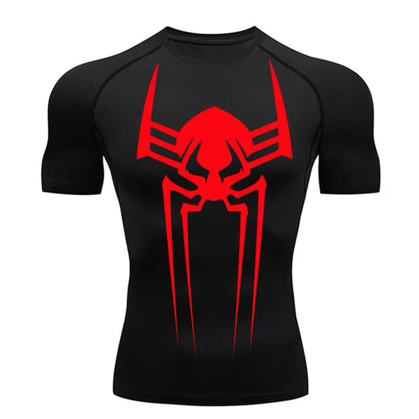 2099 Spiderman Short Sleeve Compression Shirt